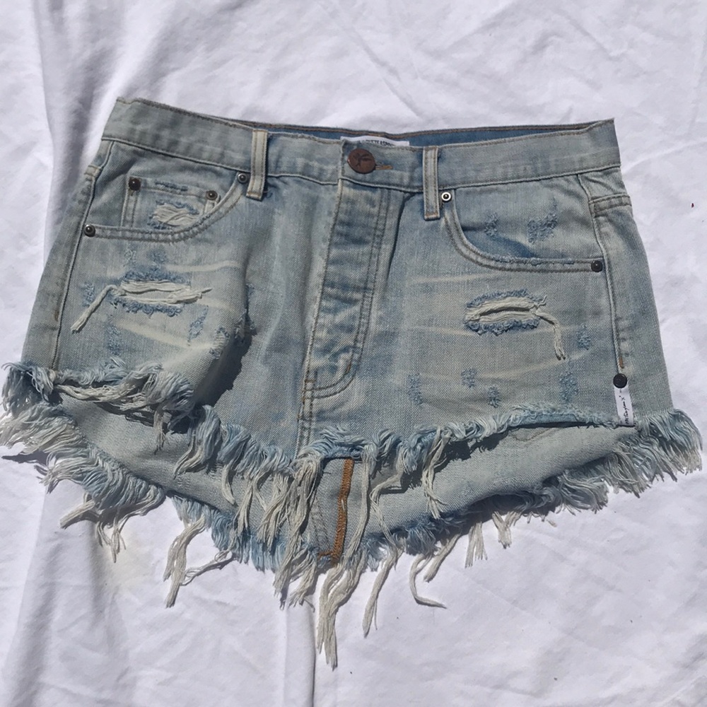 One Teaspoon Denim Skirt